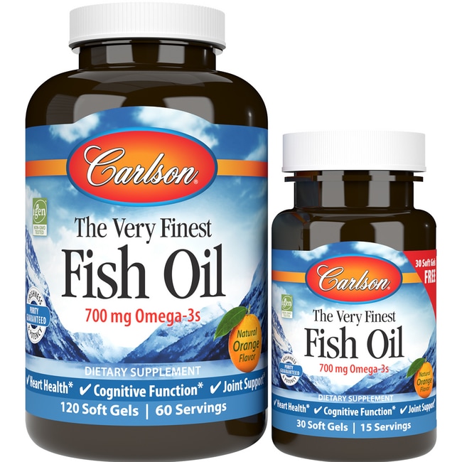 Carlson The Very Finest Fish Oil 120 + 30 free Sgels