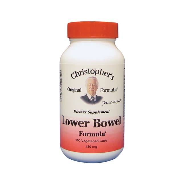 Dr. Christopher's Lower Bowel Formula 450 mg 100 Veg Caps Swanson
