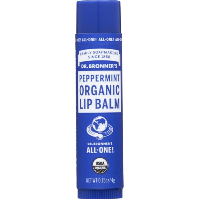 Dr. Bronner's Magic Organic Lip Balm Peppermint 0.15 oz Balm Swanson