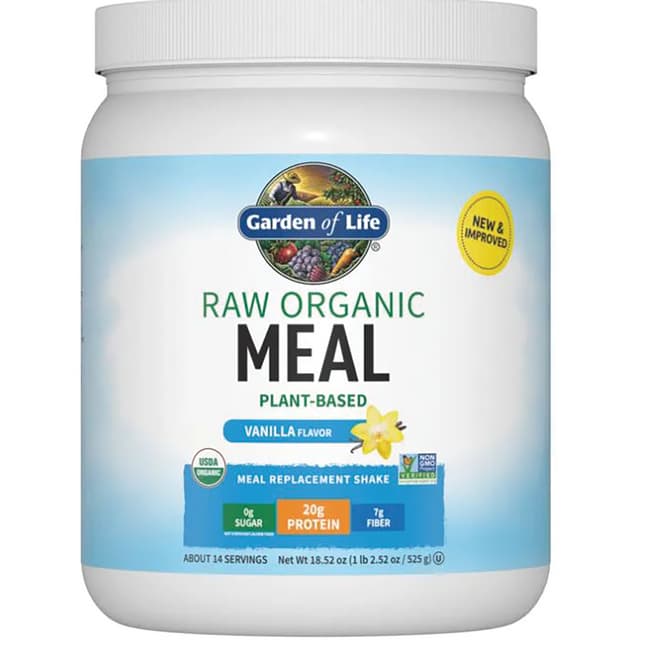 Garden of Life RAW Meal Organic Shake & Meal Replacement Vanilla 16.7