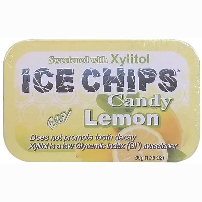 Ice Chips Ice Chips Candy Real Lemon 1.76 oz Pkg Swanson Health Products