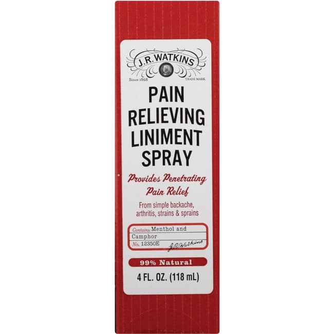 J.R. Watkins Pain Relieving Liniment Spray 4 fl oz Liquid Swanson Health Products