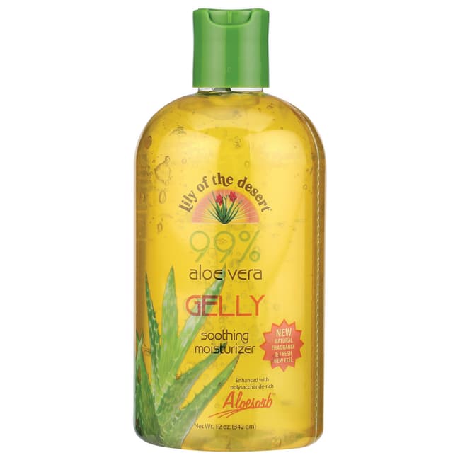 Lily of the Desert 99 Aloe Vera Gelly Soothing Moisturizer 12 oz Gel Swanson Health Products