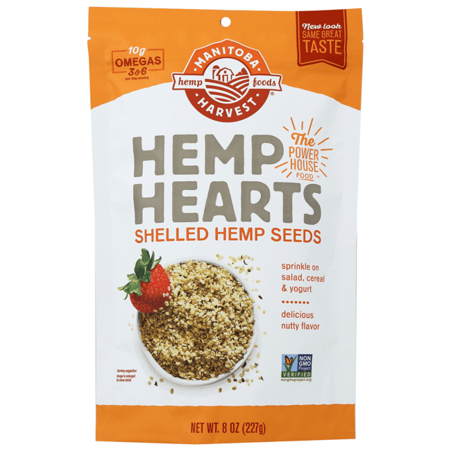 Manitoba Harvest Hemp Hearts Raw Shelled Hemp Seeds Natural 8 oz Pkg