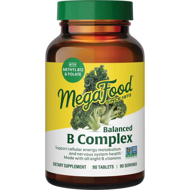 MegaFood Balanced B Complex 90 Tabs - Swanson Health Products