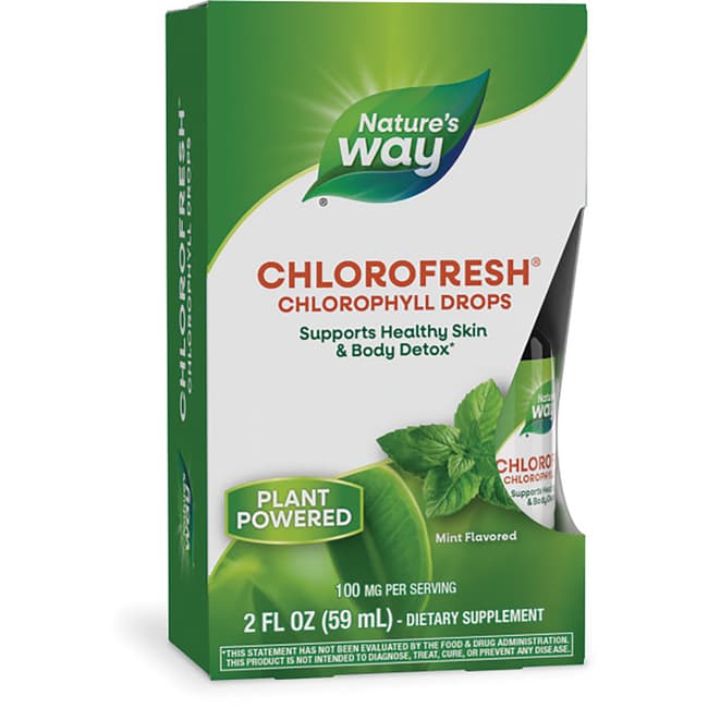 Nature's Way Chlorophyll Drops Natural Mint Flavor 2 fl oz Liquid Swanson Health Products