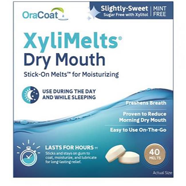 OraCoat XyliMelts for Dry Mouth MintFree 40 Ct Swanson Health Products