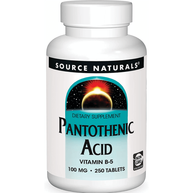 Source Naturals Pantothenic Acid 100 mg 250 Tabs Swanson Health Products
