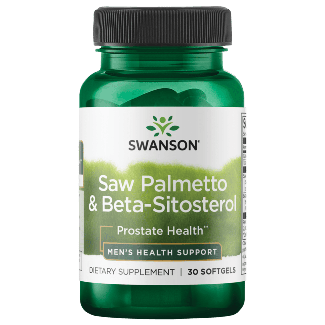 Swanson Ultra Saw Palmetto and Beta Sitosterol 30 Sgels Swanson