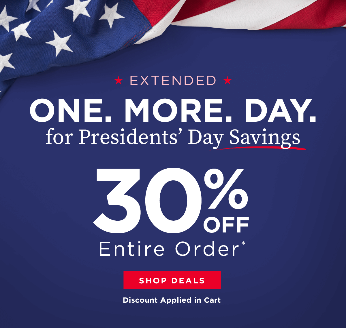 30% off Entire Order