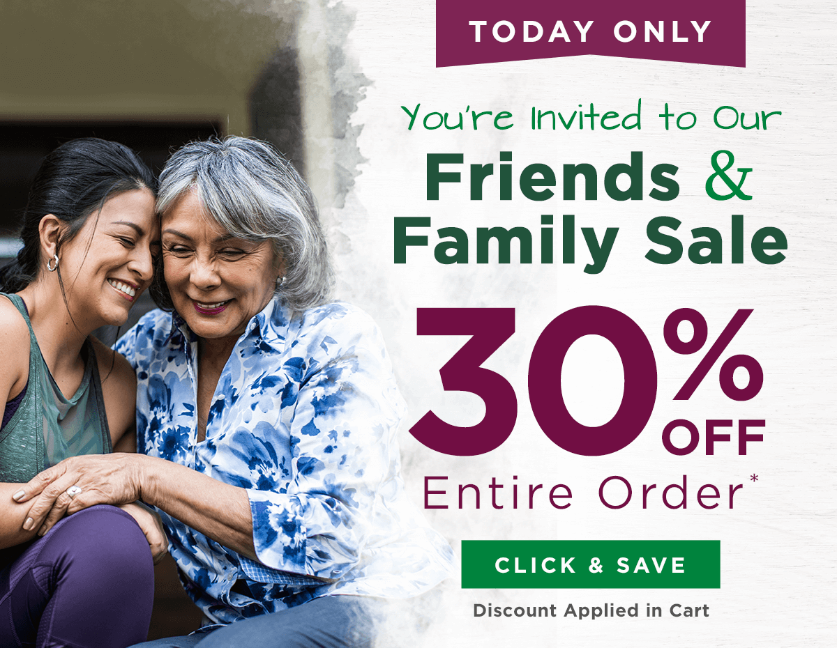 30% off Entire Order