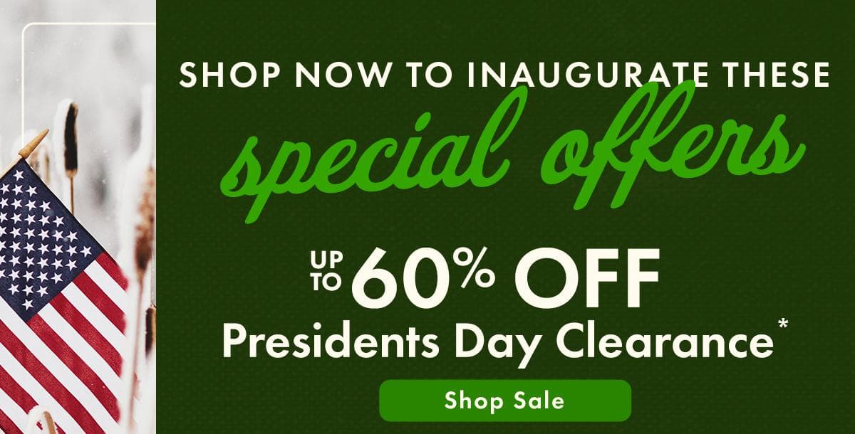 Up to 60% off Clearance
