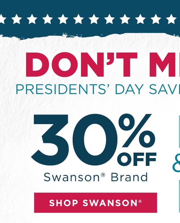 30% off Swanson