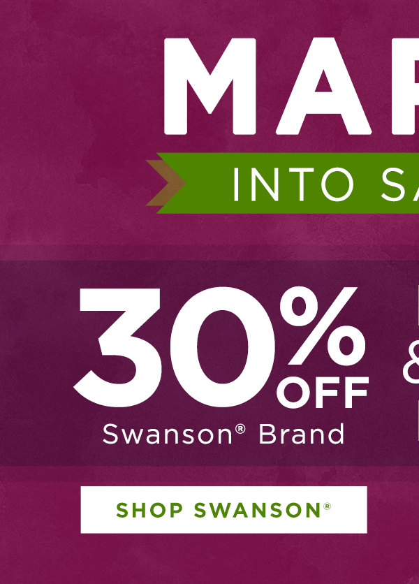 30% off Swanson