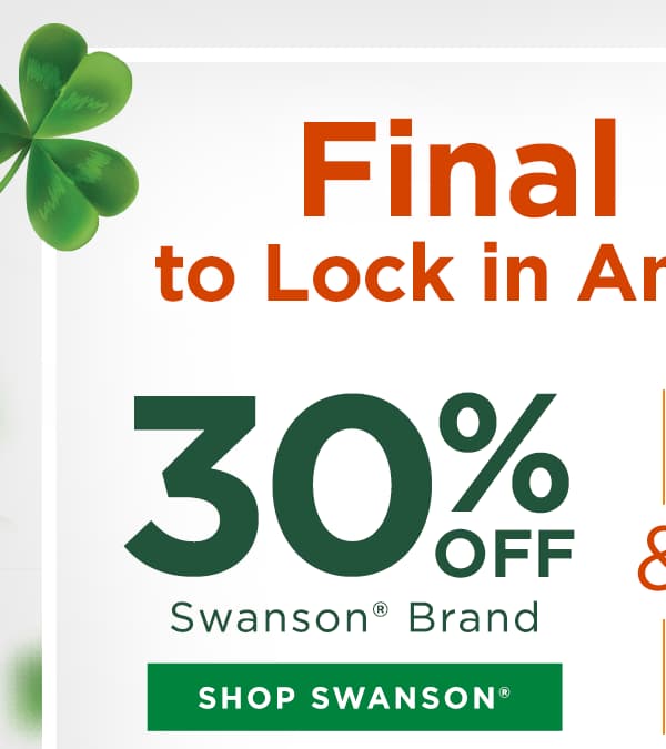 30% off Swanson