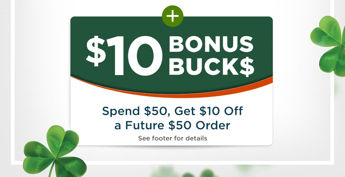 $10 Bonus Bucks