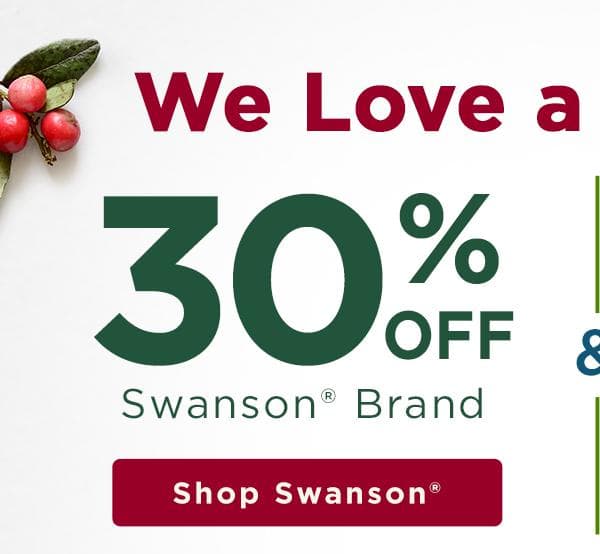 30% off Swanson Brand