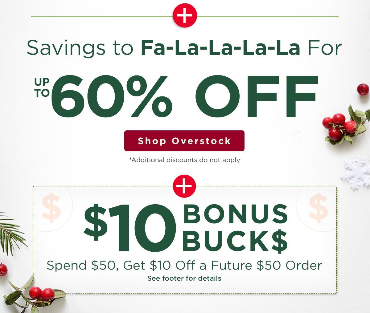 Shop Up to 60% off Overstock