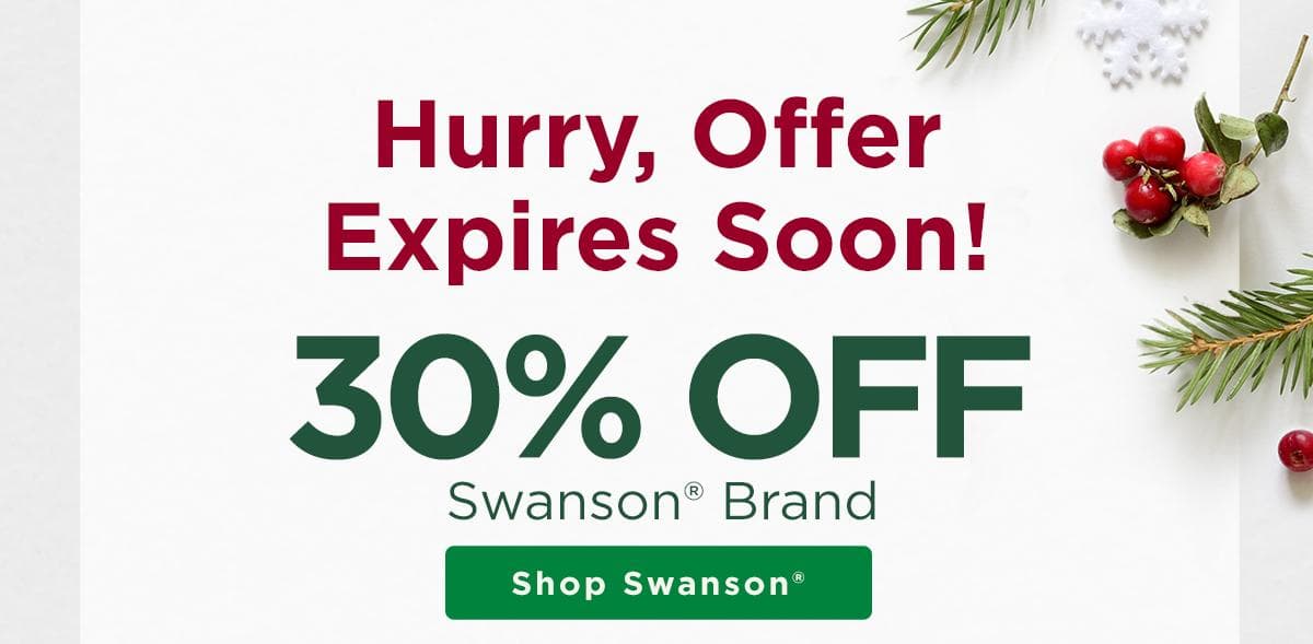 30% off Swanson Brand