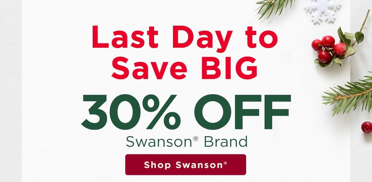 30% off Swanson Brand