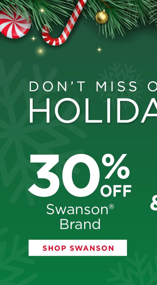 30% off Swanson