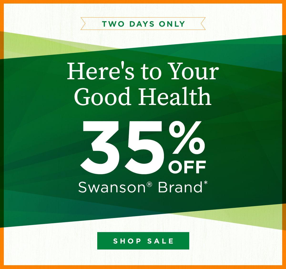 35% off Swanson