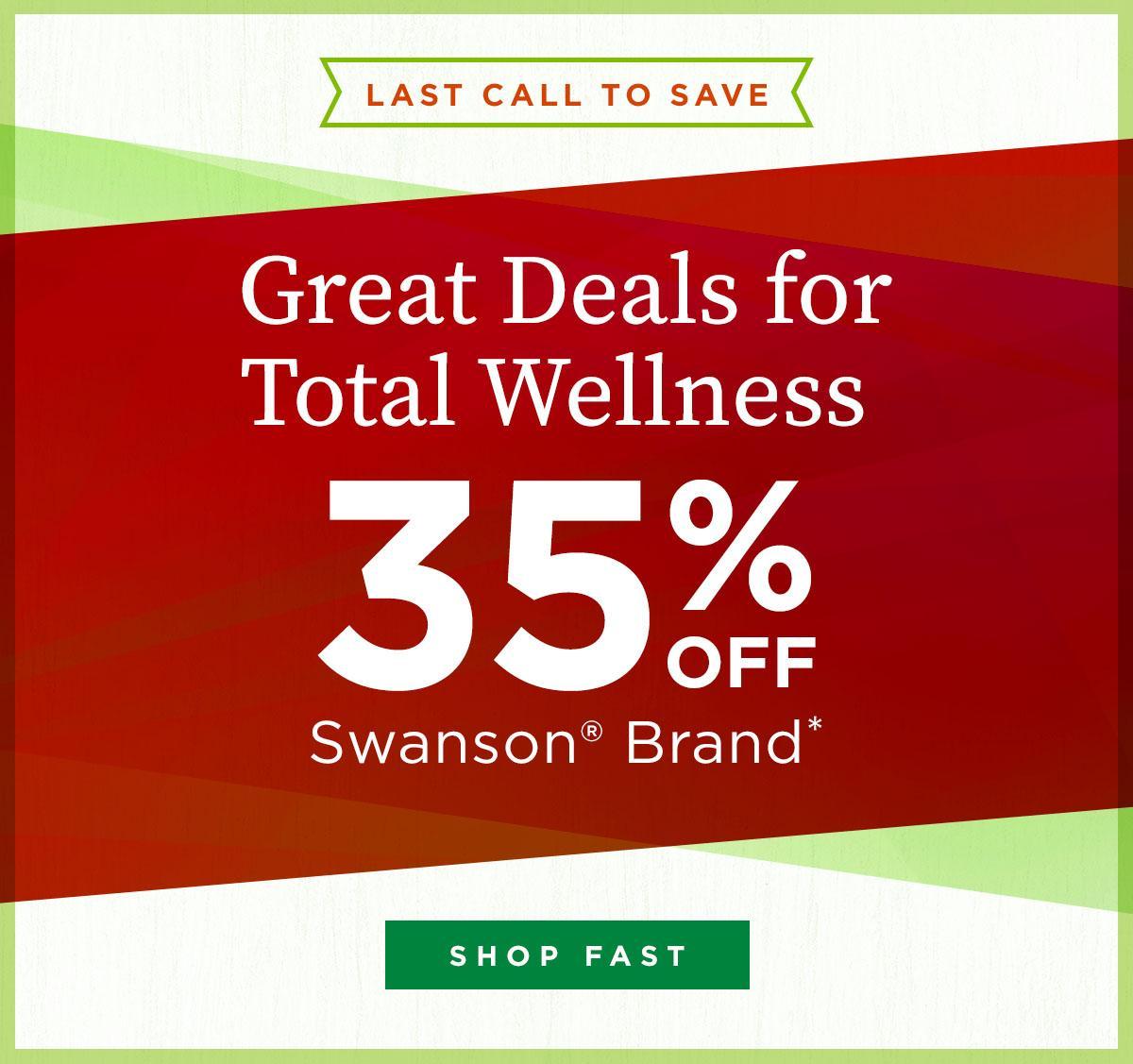 35% off Swanson