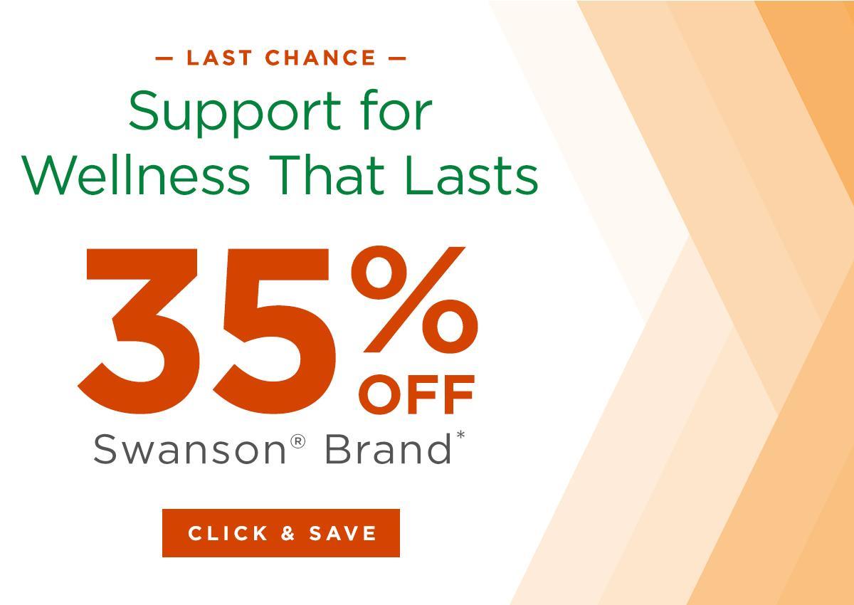 35% off Swanson