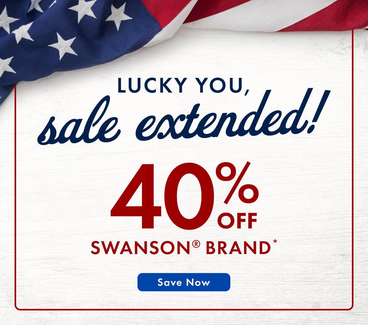 40% off Swanson Brand