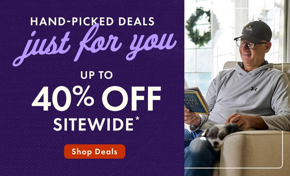 Up to 40% off Sitewide