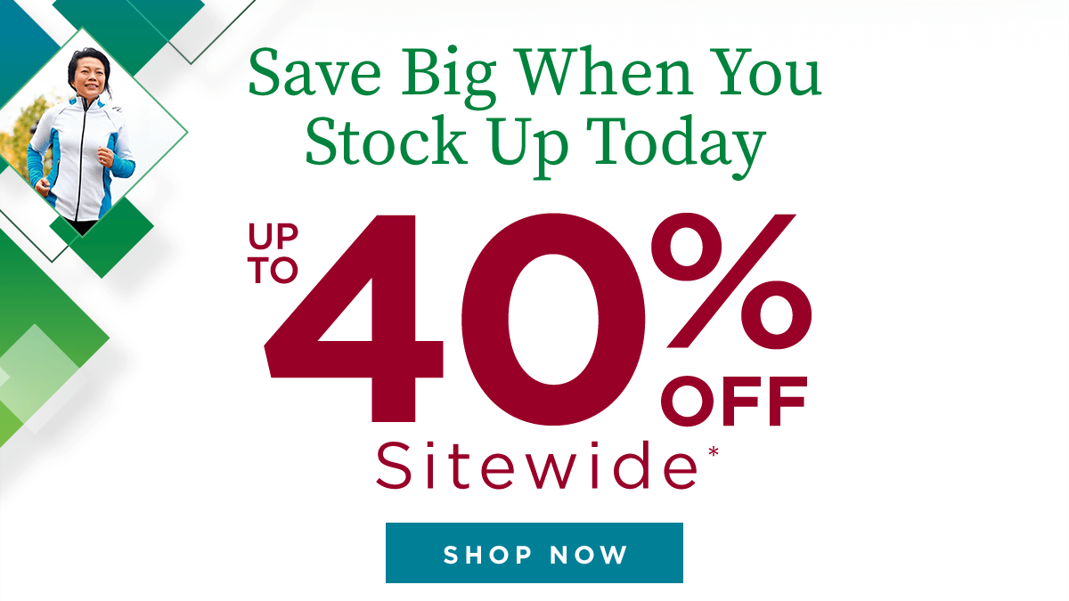 Up to 40% off Sitewide