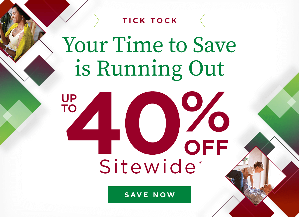 Up to 40% off Sitewide