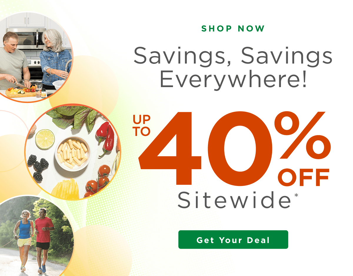 Up to 40% off Sitewide