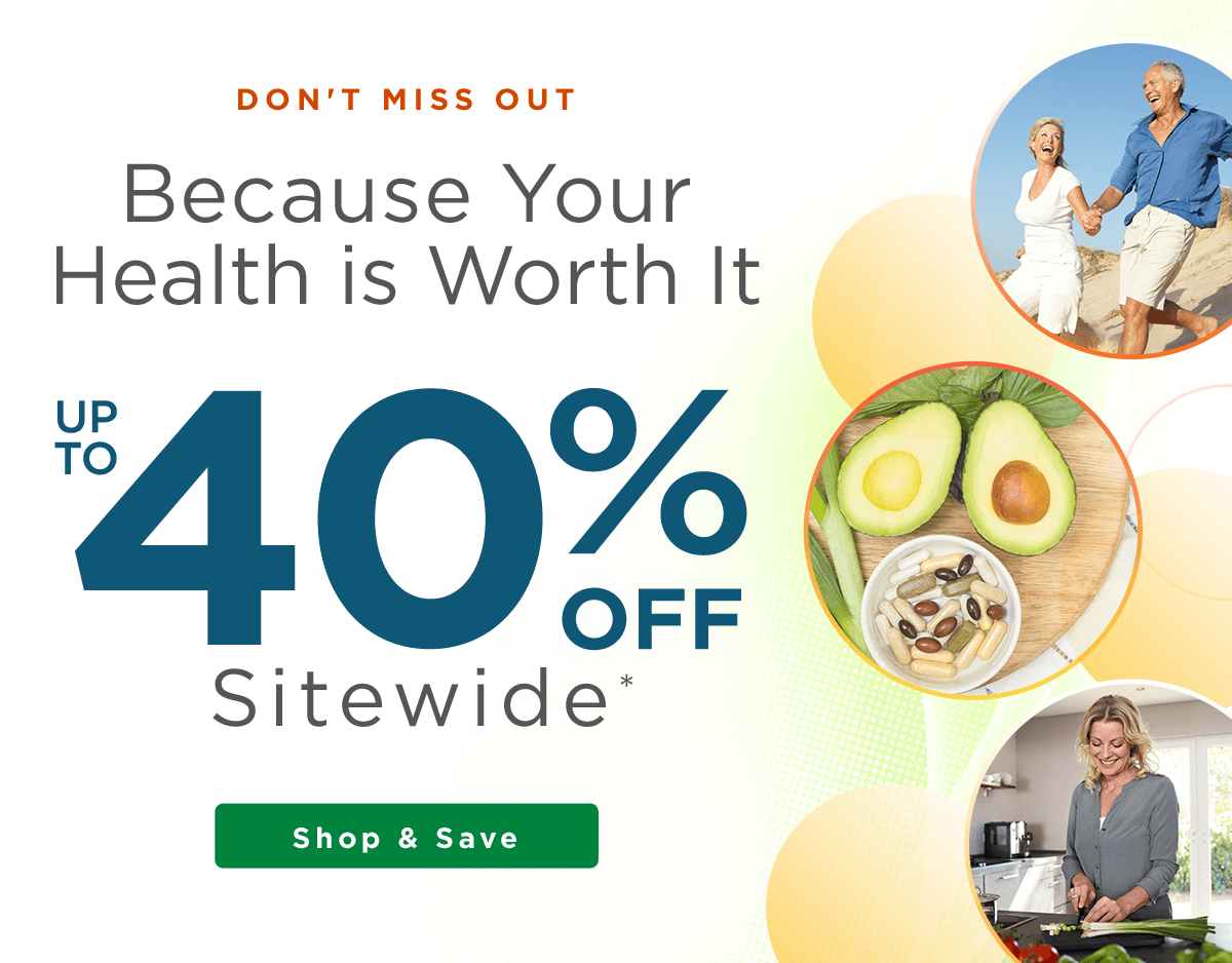 Up to 40% off Sitewide