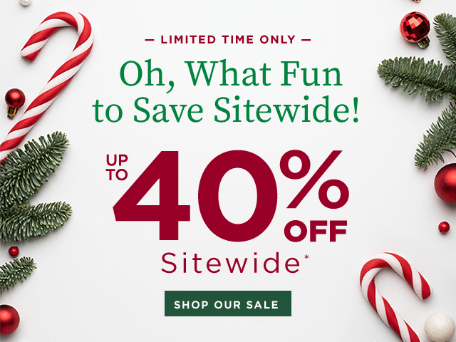 Up to 40% off Sitewide