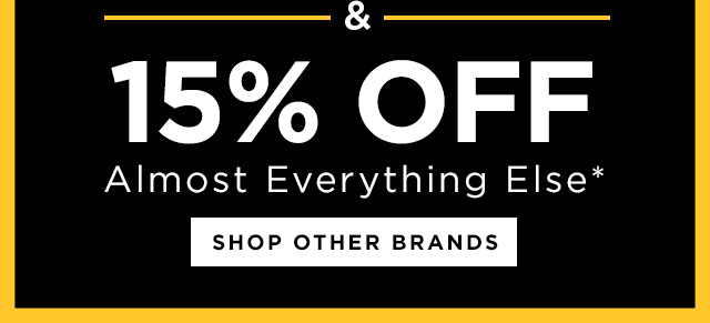 15% off Almost Everything Else