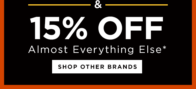 15% off Almost Everything Else