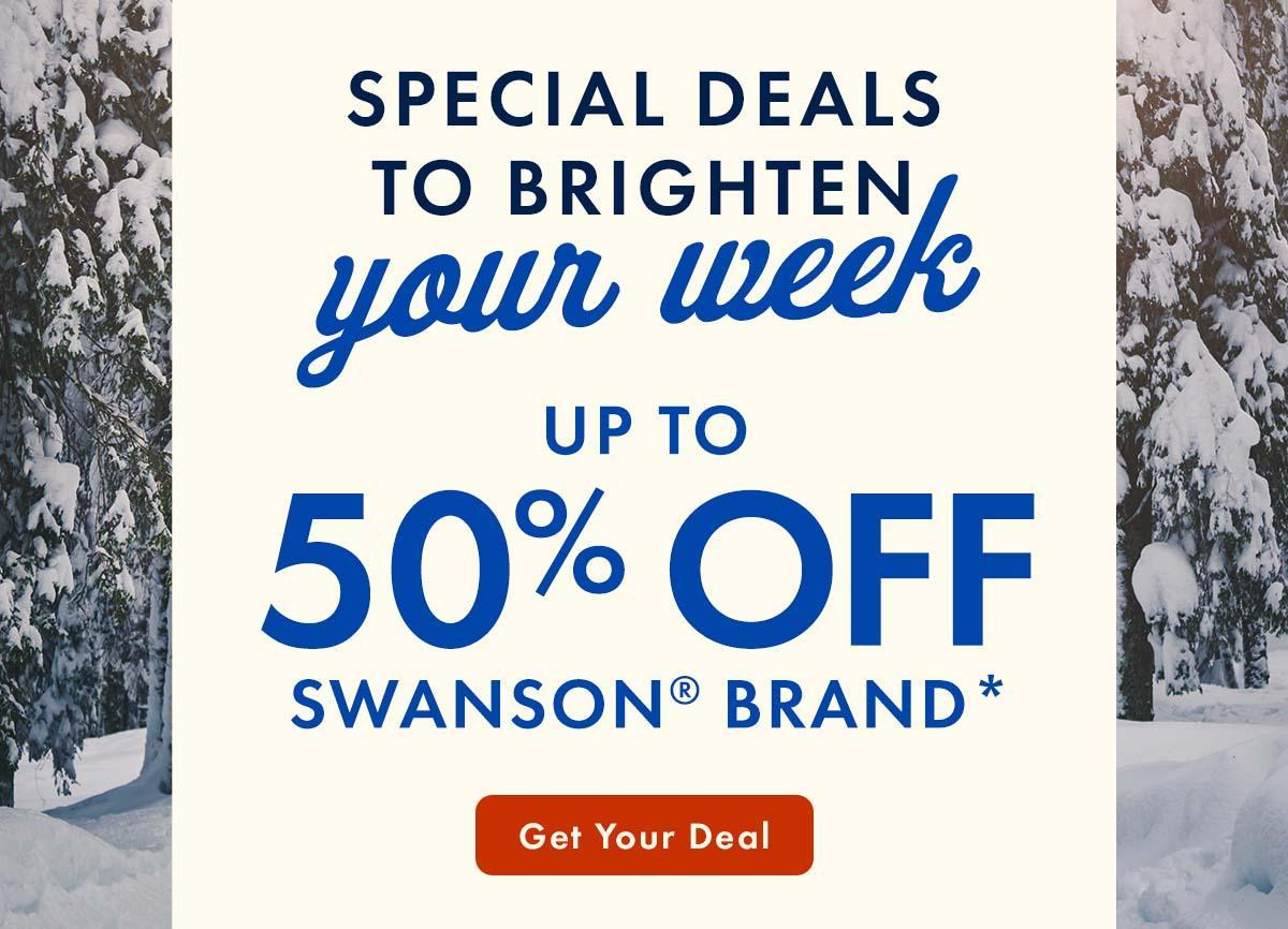Up to 50% off Swanson Brand