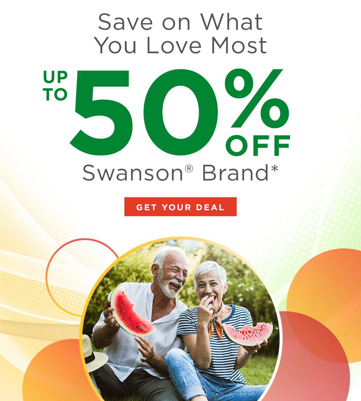 Up to 50% off Swanson