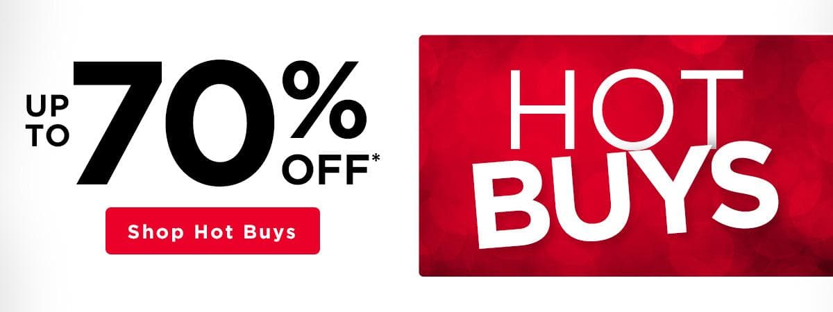 Up to 70% off Hot Buys