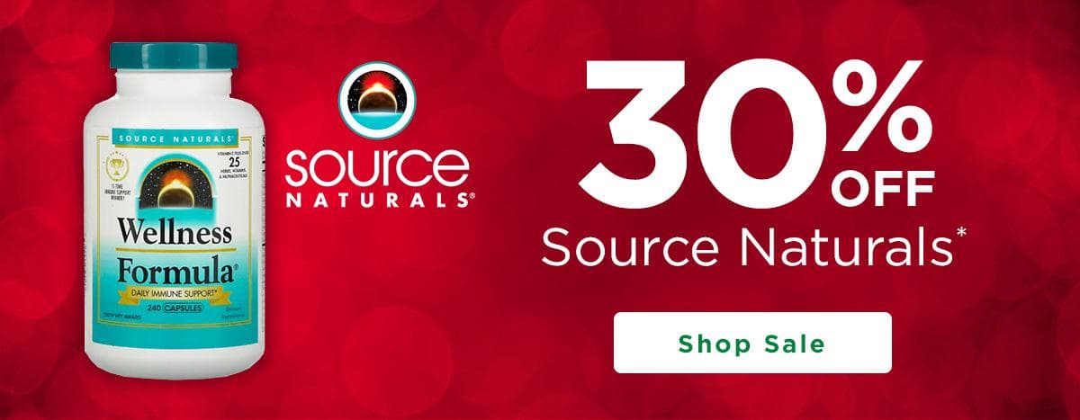 30% off Source Naturals