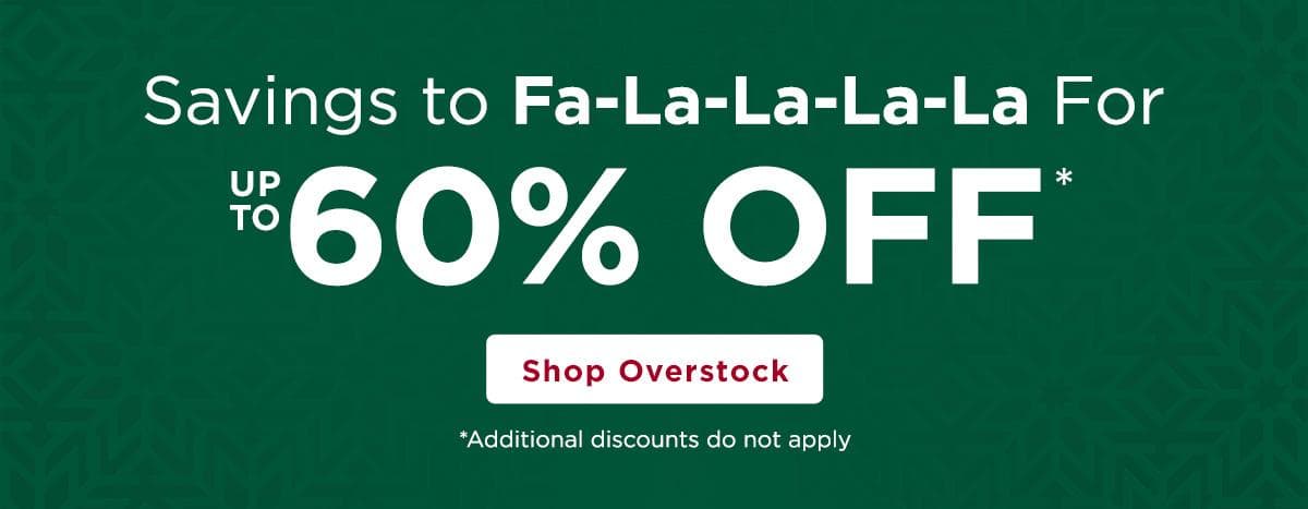 Shop Up to 60% off Overstock