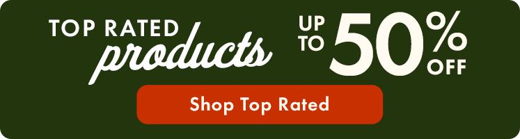 Up to 50% off Top Rated