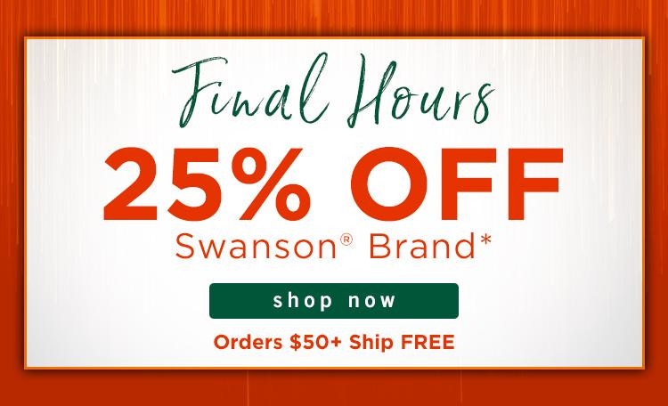 Up to 25% off Swanson Products