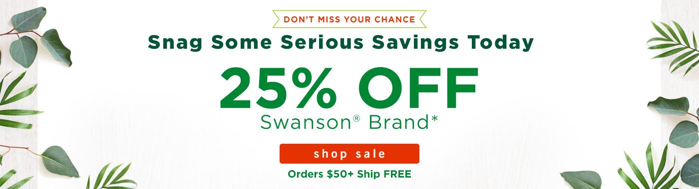 25% off Swanson Brand 