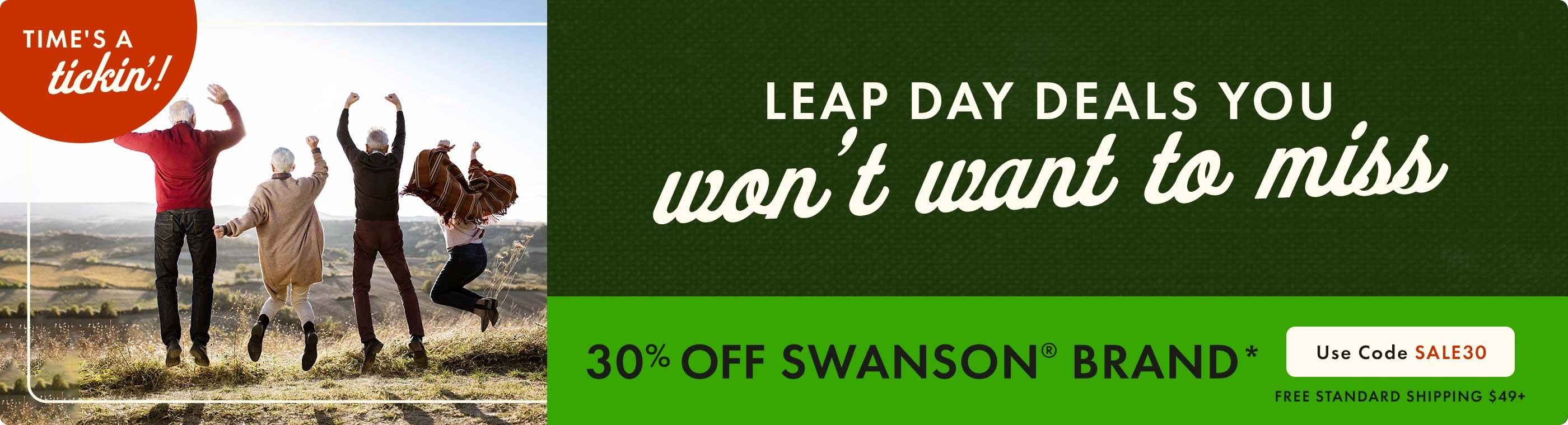 30% Off Swanson Brand 