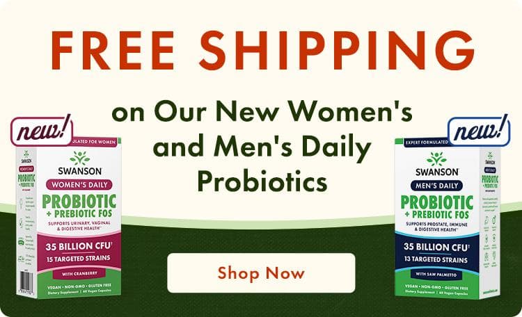 Free Shipping on your order when you try one of our new probiotics