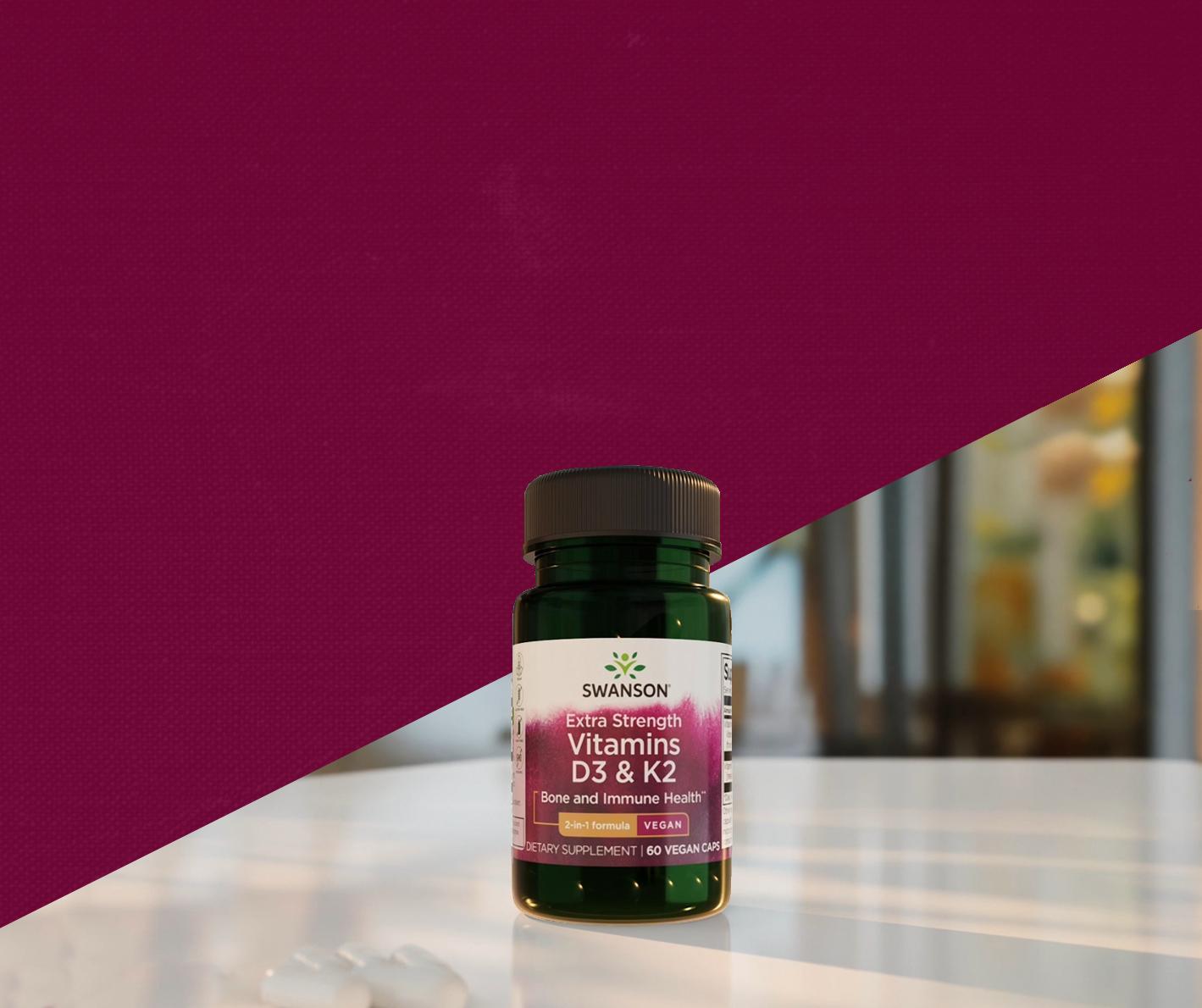 Extra Strength Vitamins D3 & K2
