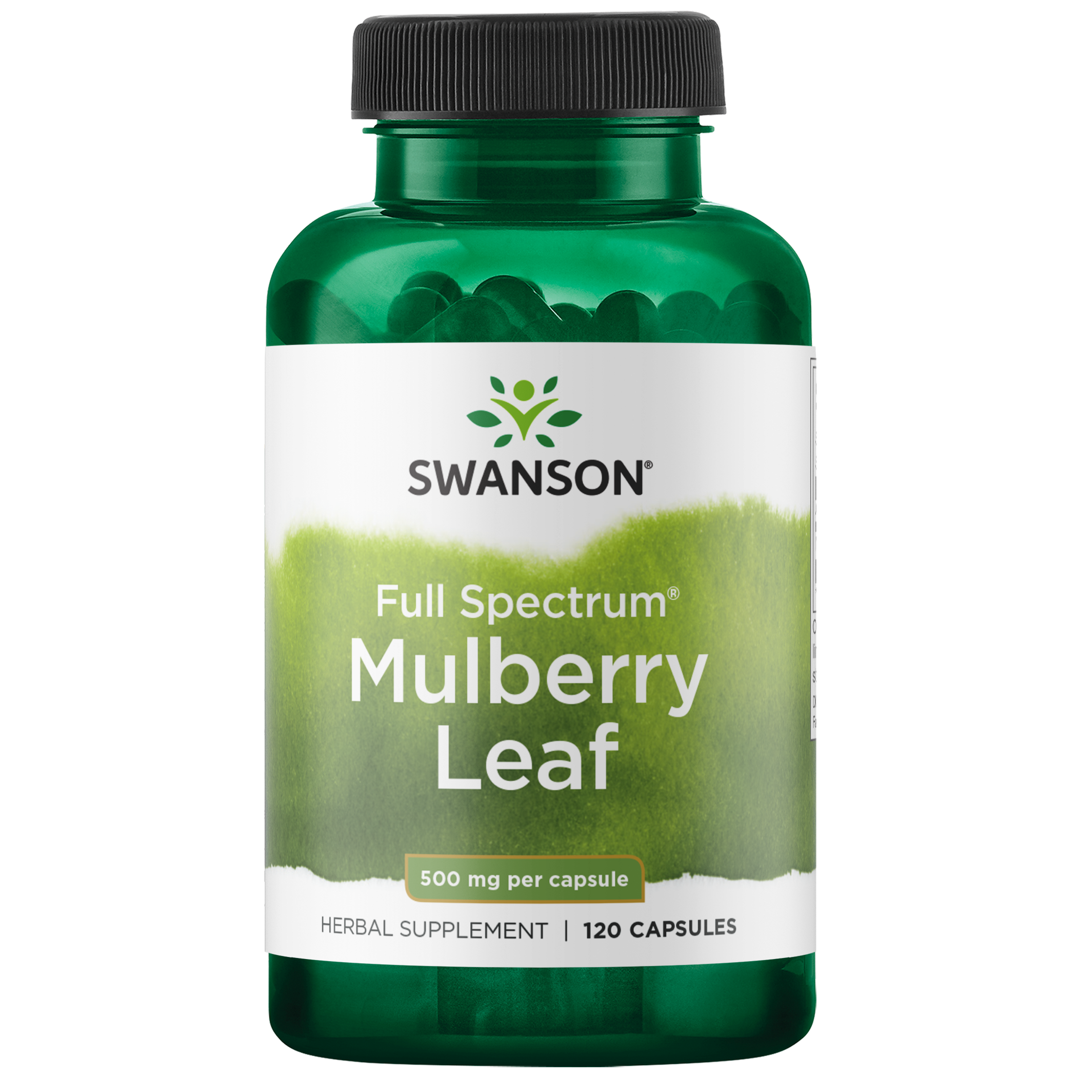 Swanson Premium Full Spectrum Mulberry Leaf Vitamin | 500 mg | 120 Caps