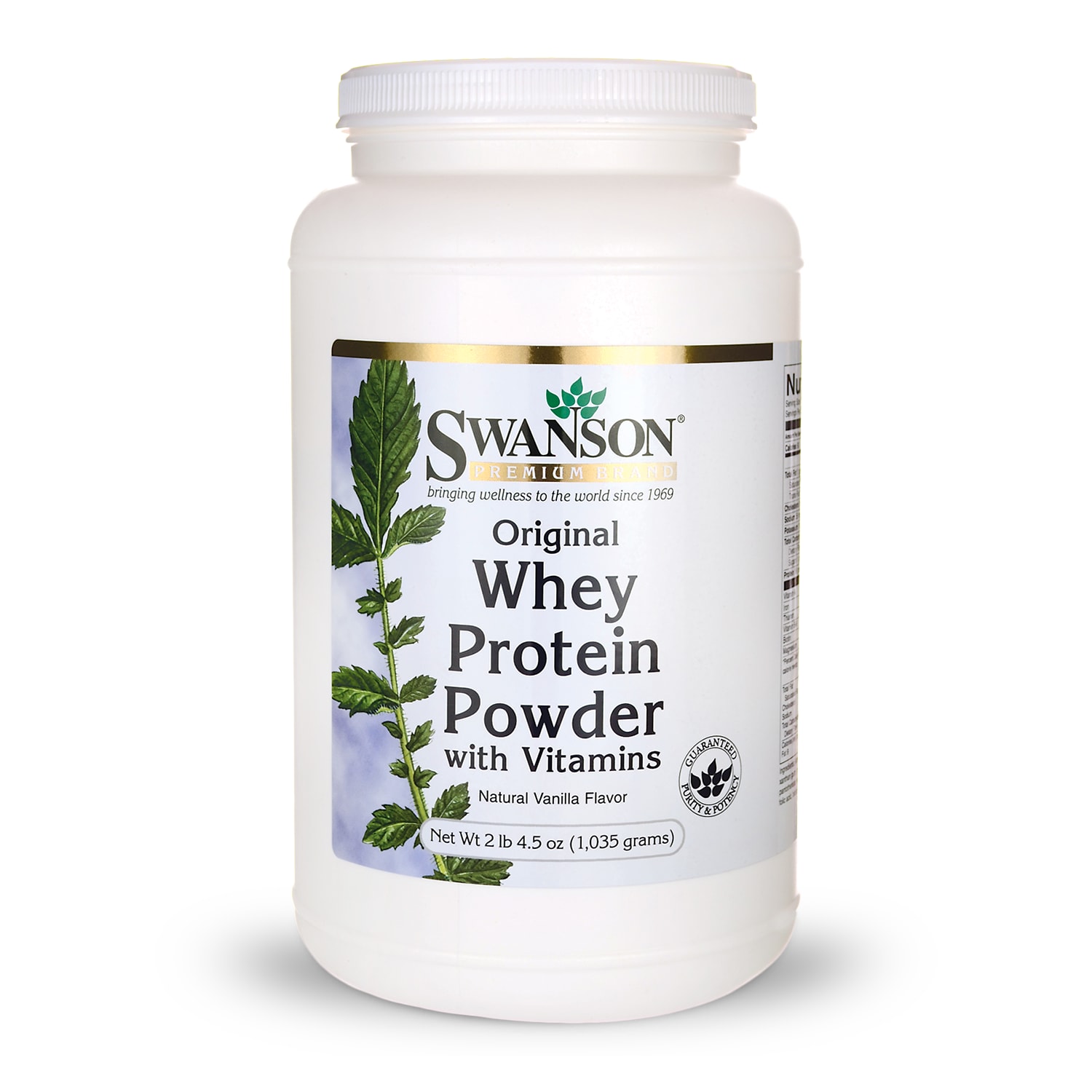 Swanson Premium Original Whey Protein Powder - Vanilla 2 lb 4.5 oz Powder